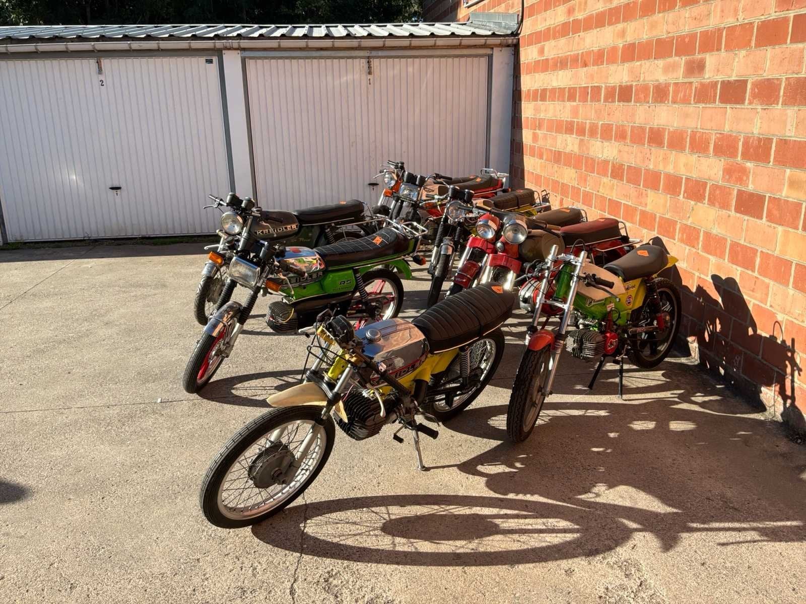 Moto - Lot de 9 cyclomoteurs anciens Kreidler Florett – RS, Entreprise, Occasion, Autre