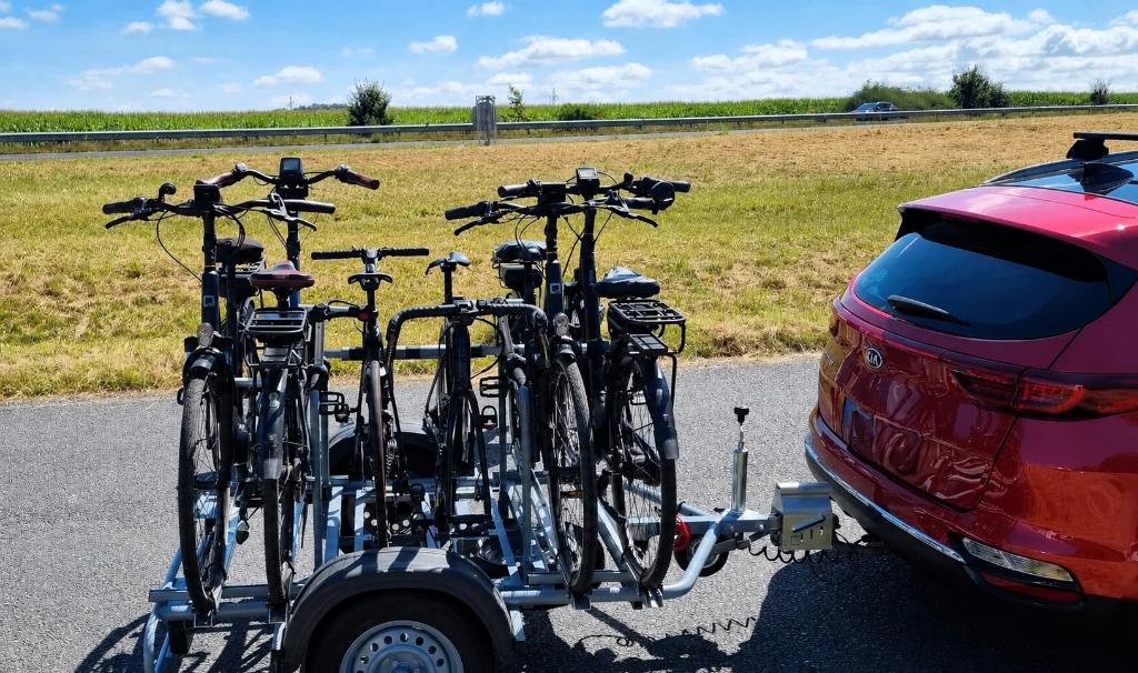fietsaanhangwagen, Fietsen en Brommers, Elektrische fietsen, Ophalen, Gebruikt, Overige merken
