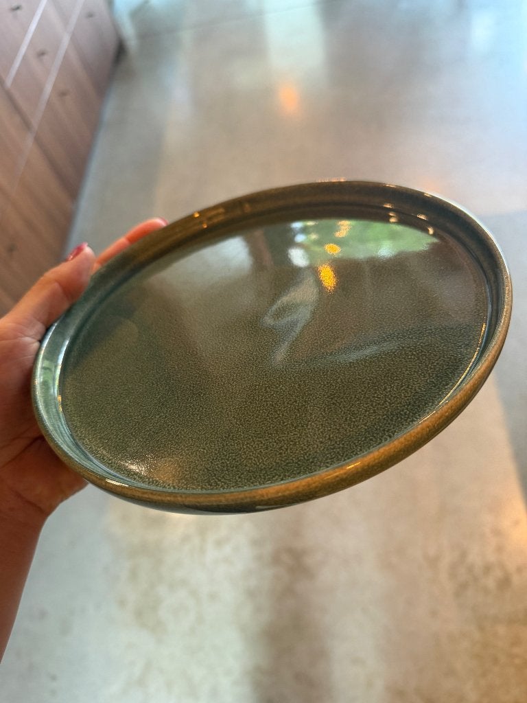 Borden + glazen set, Ophalen, Zo goed als nieuw, Compleet servies