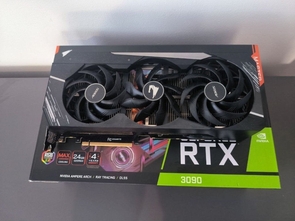 Gigabyte AORUS GeForce RTX 3090 Master 24GB - als nieuw, Computers en Software, GDDR6, PCI-Express 4, Ophalen of Verzenden, Zo goed als nieuw