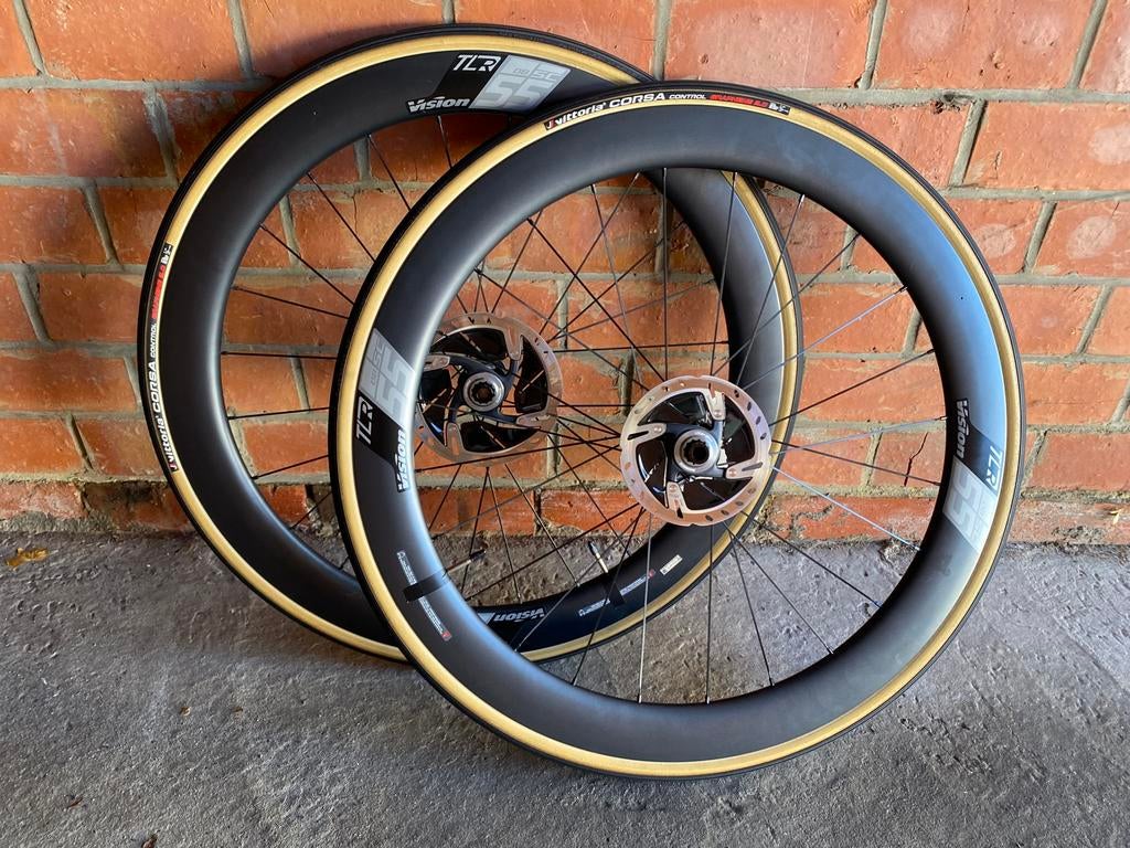 Carbon Vision Wielset 55 + Vittoria Corsa + Dura Ace, Fietsen en Brommers, Fietsonderdelen, Ophalen, Zo goed als nieuw