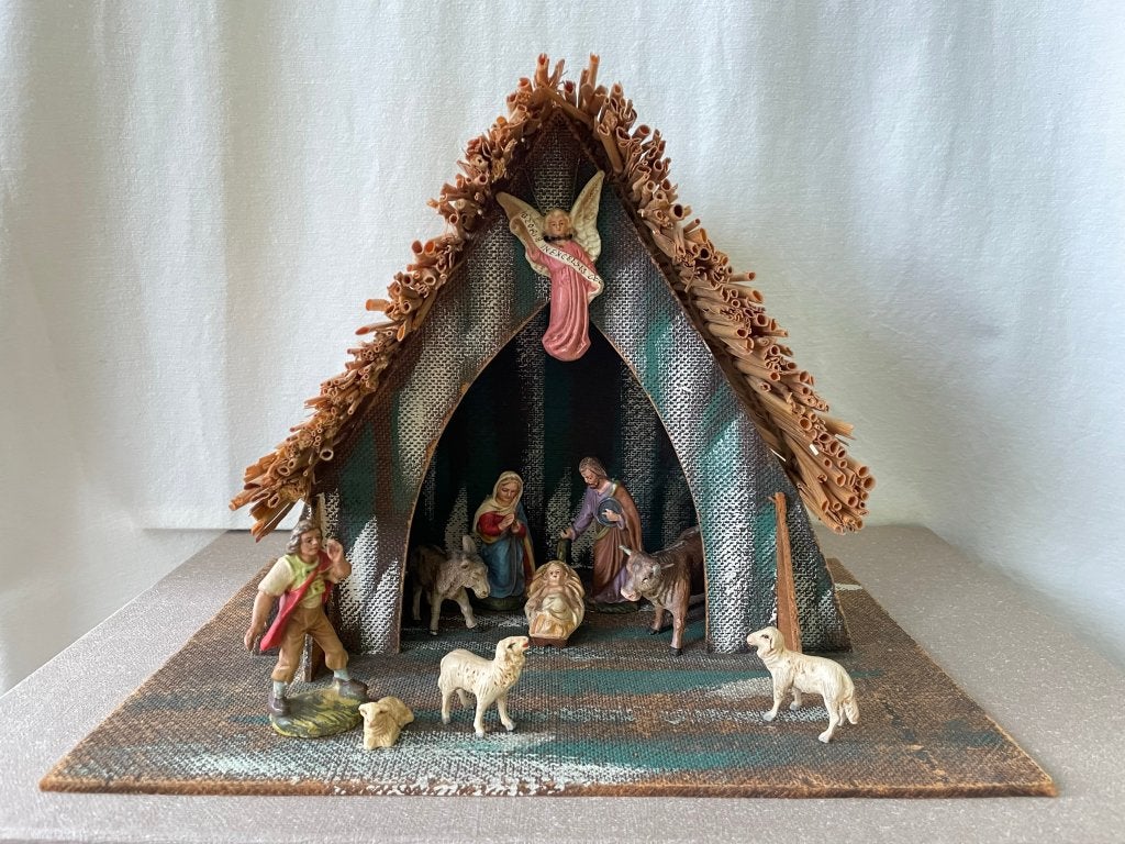 Vintage kerststal, Diversen, Ophalen of Verzenden, Zo goed als nieuw