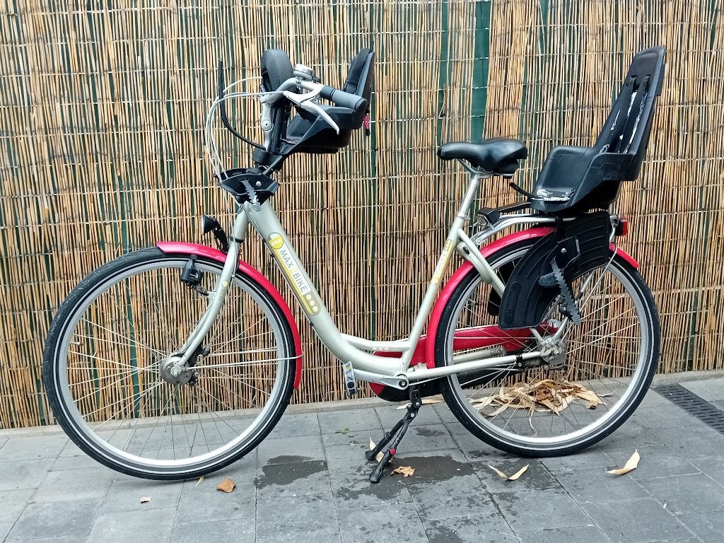 Moederfiets, Fietsen en Brommers, 2 zitjes, Gebruikt, 47 tot 50 cm, Versnellingen