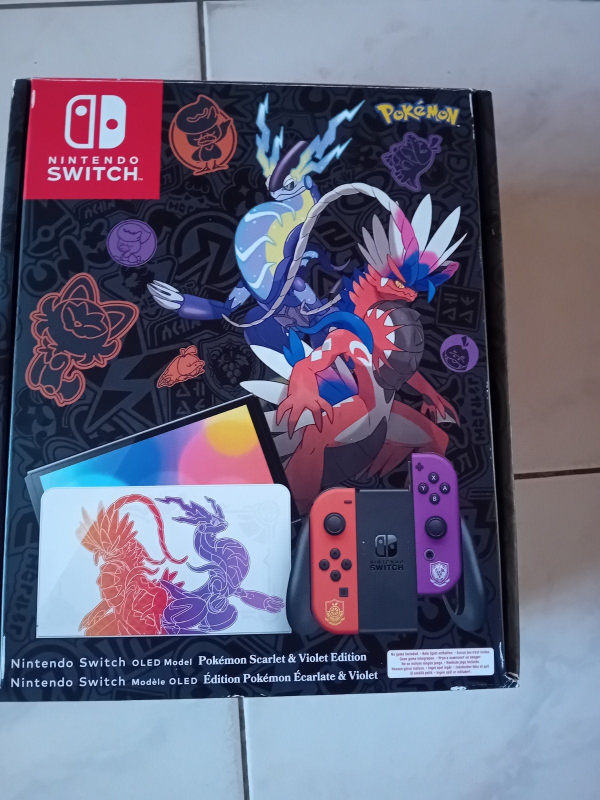 nintendo switch OLED Pokémon scarlet & violet edition, Games en Spelcomputers, Spelcomputers | Nintendo Switch, Ophalen, Zo goed als nieuw