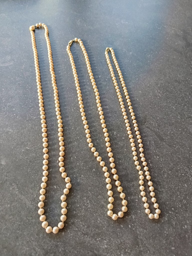 Collier de perles vintage 3 pièces, Enlèvement