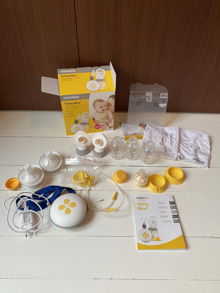 Borstkolf Medela Maxi swing handsfree met extra’s, Ophalen, Zo goed als nieuw, Borstkolf