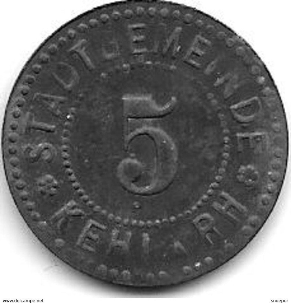 notgeld kehl 5 pf ND zn kleingeld - ersatz 6978.7/ F235.1, Envoi, Allemagne, Monnaie en vrac
