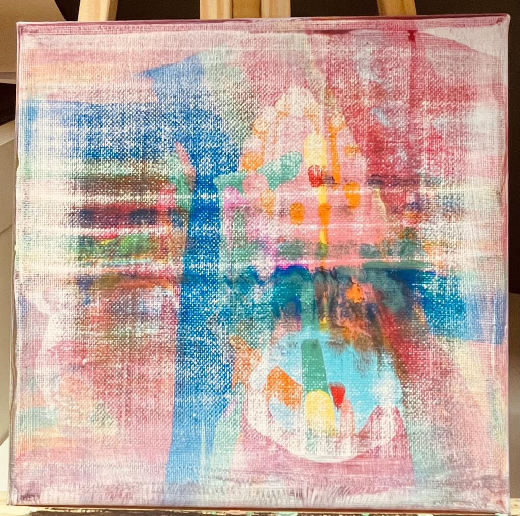 Abstract origineel schilderij, Enlèvement ou Envoi