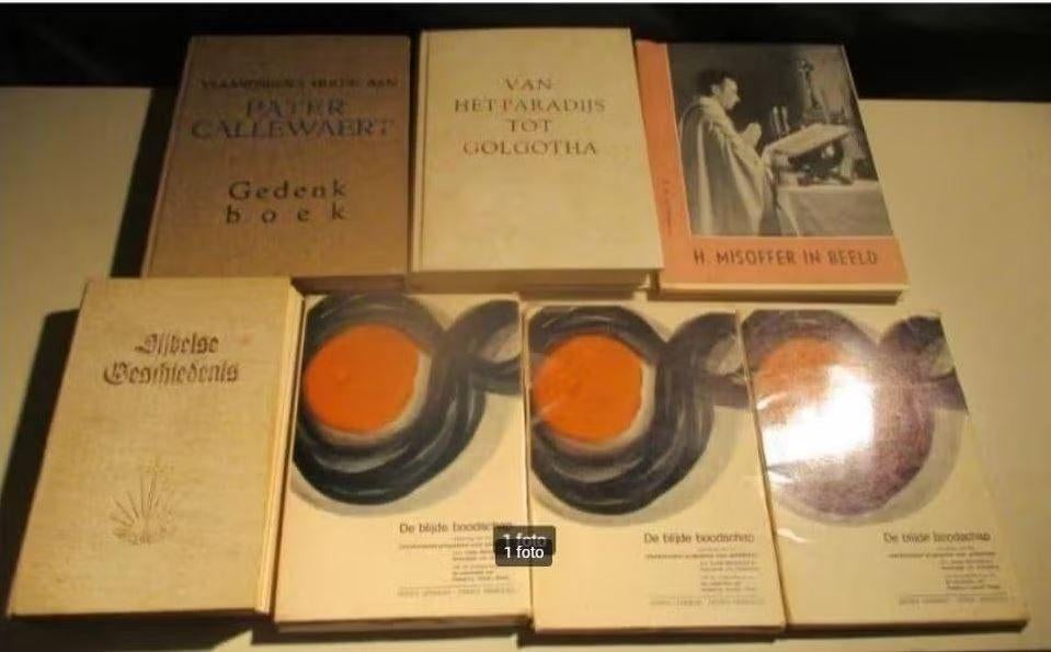 7 Prima Oude Godsdienstige Boeken, Boeken, Ophalen of Verzenden, Zo goed als nieuw
