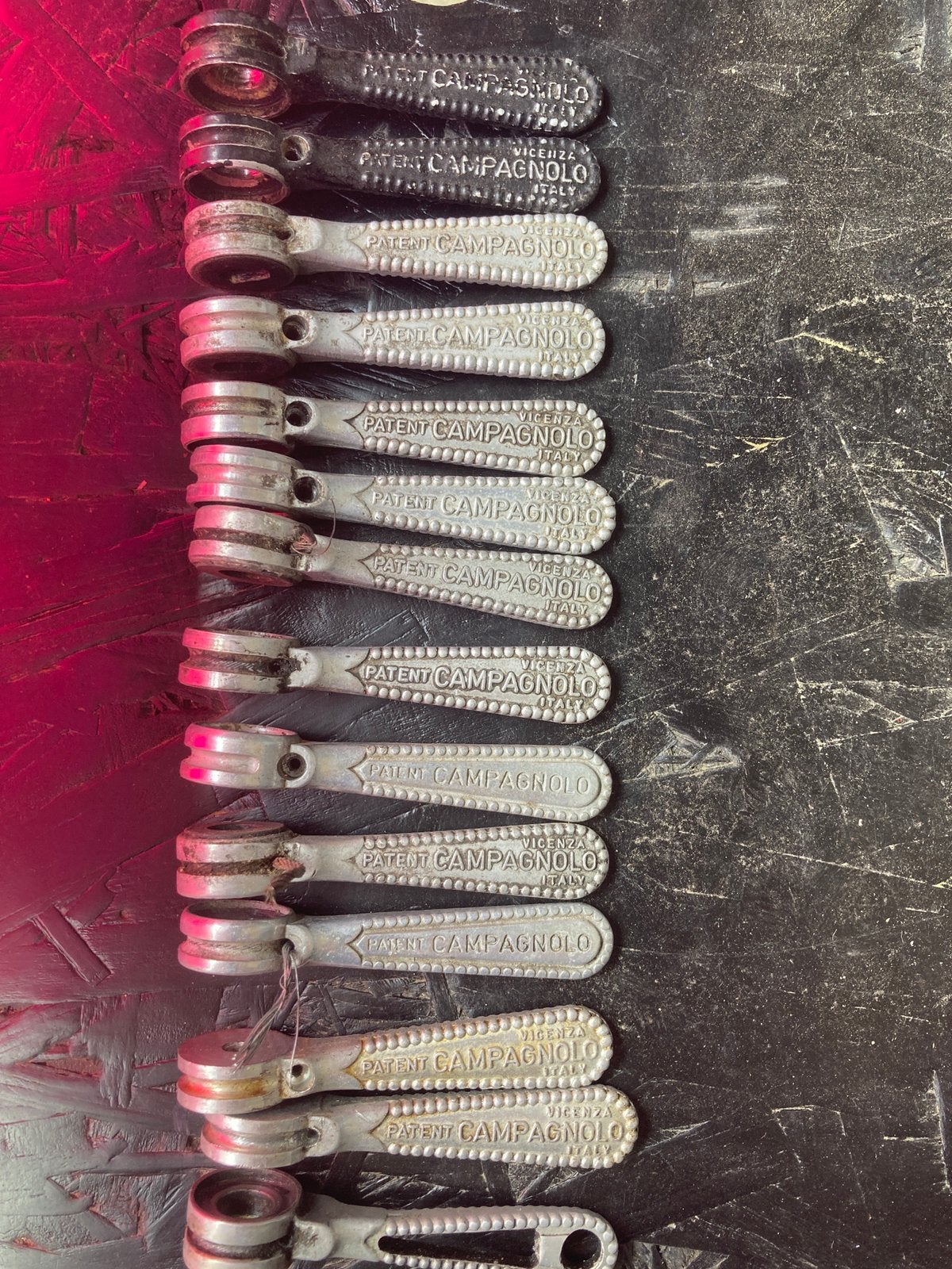 Lot de pièces de vélo vintage Campagnolo Shimano, Enlèvement