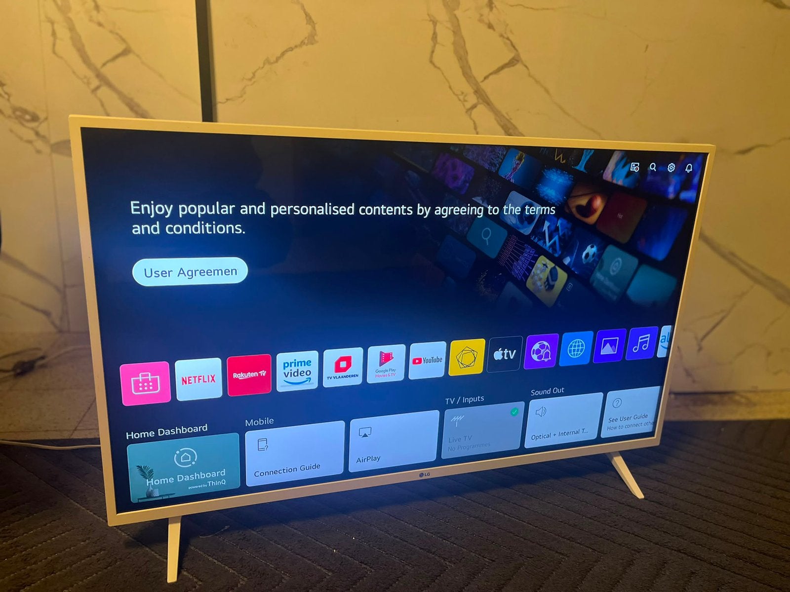 Smart TV LG 43 pouces fonctionne parfaitement, Enlèvement ou Envoi, 50 Hz, Comme neuf, LG