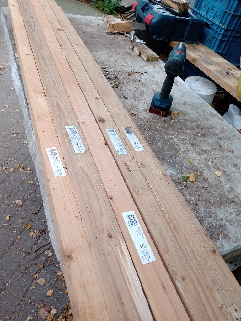 chevrons de bois, Doe-het-zelf en Bouw, Ophalen, Gebruikt
