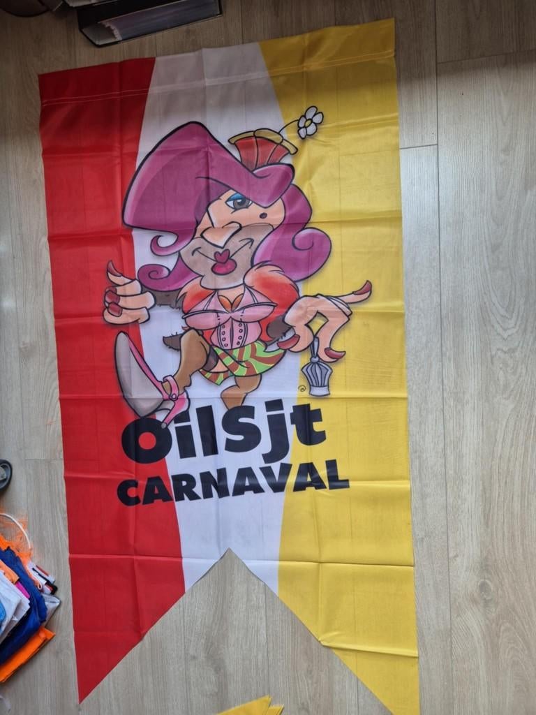 Carnaval Aalst vlag 'T Reigert 2015, Ophalen of Verzenden