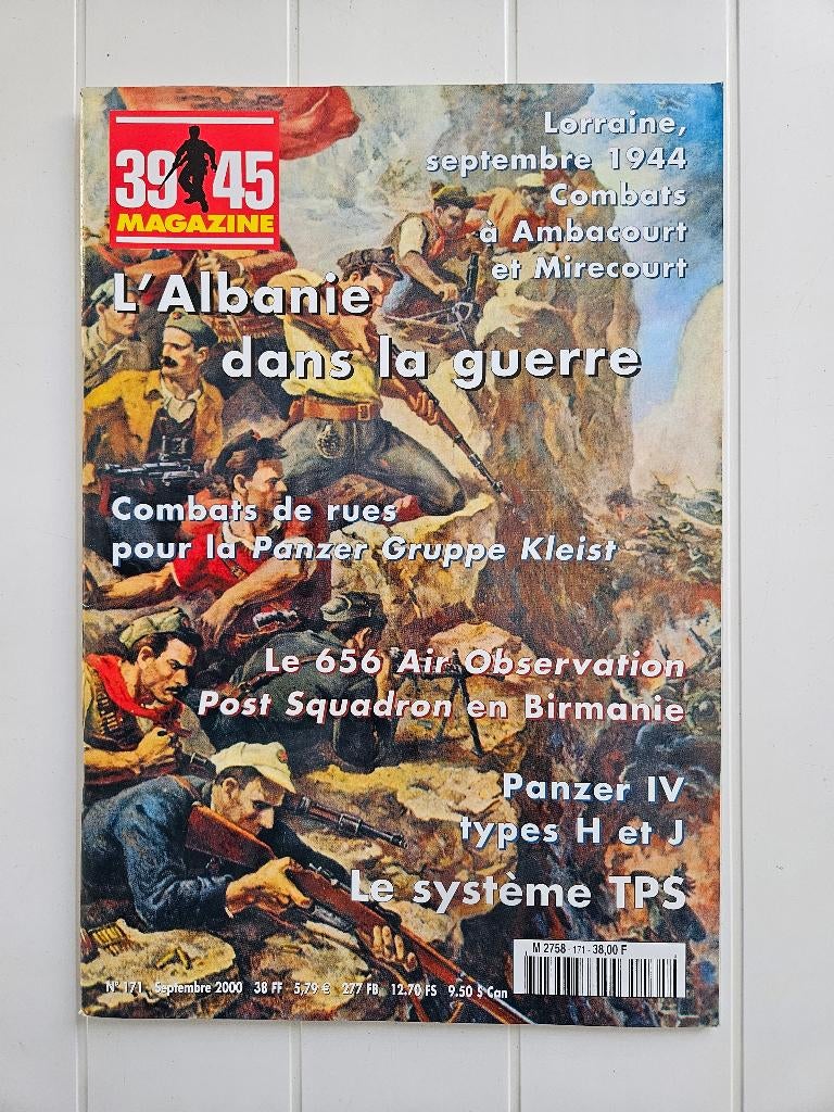 39/45 Tijdschrift nr. 171: Albanië in de oorlog, Ophalen of Verzenden, COLLECTIF, Tweede Wereldoorlog, Gelezen