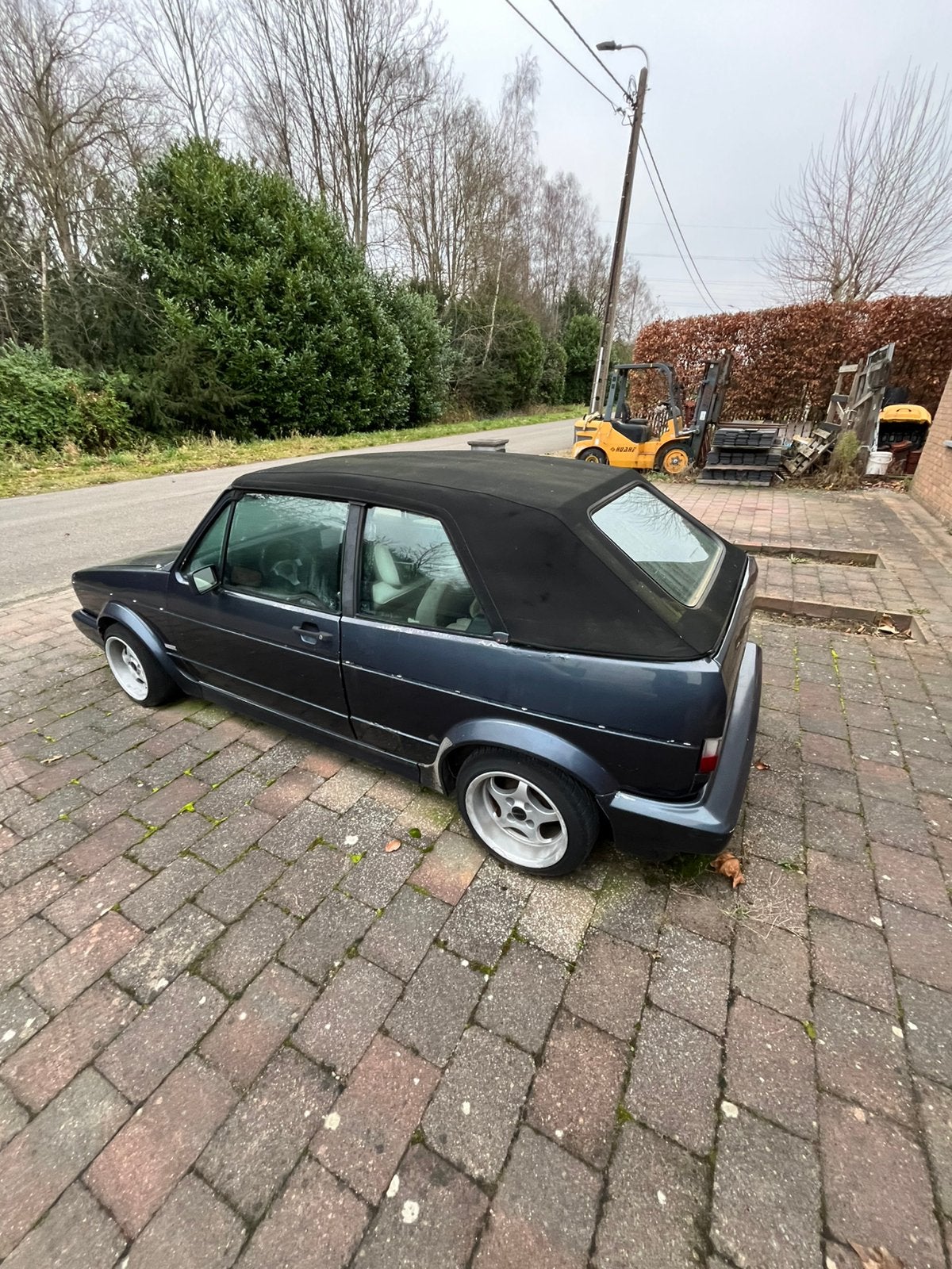 Vw golf 1 cabrio, Auto's, Volkswagen, Cabriolet, Blauw, Handgeschakeld, 2 deurs