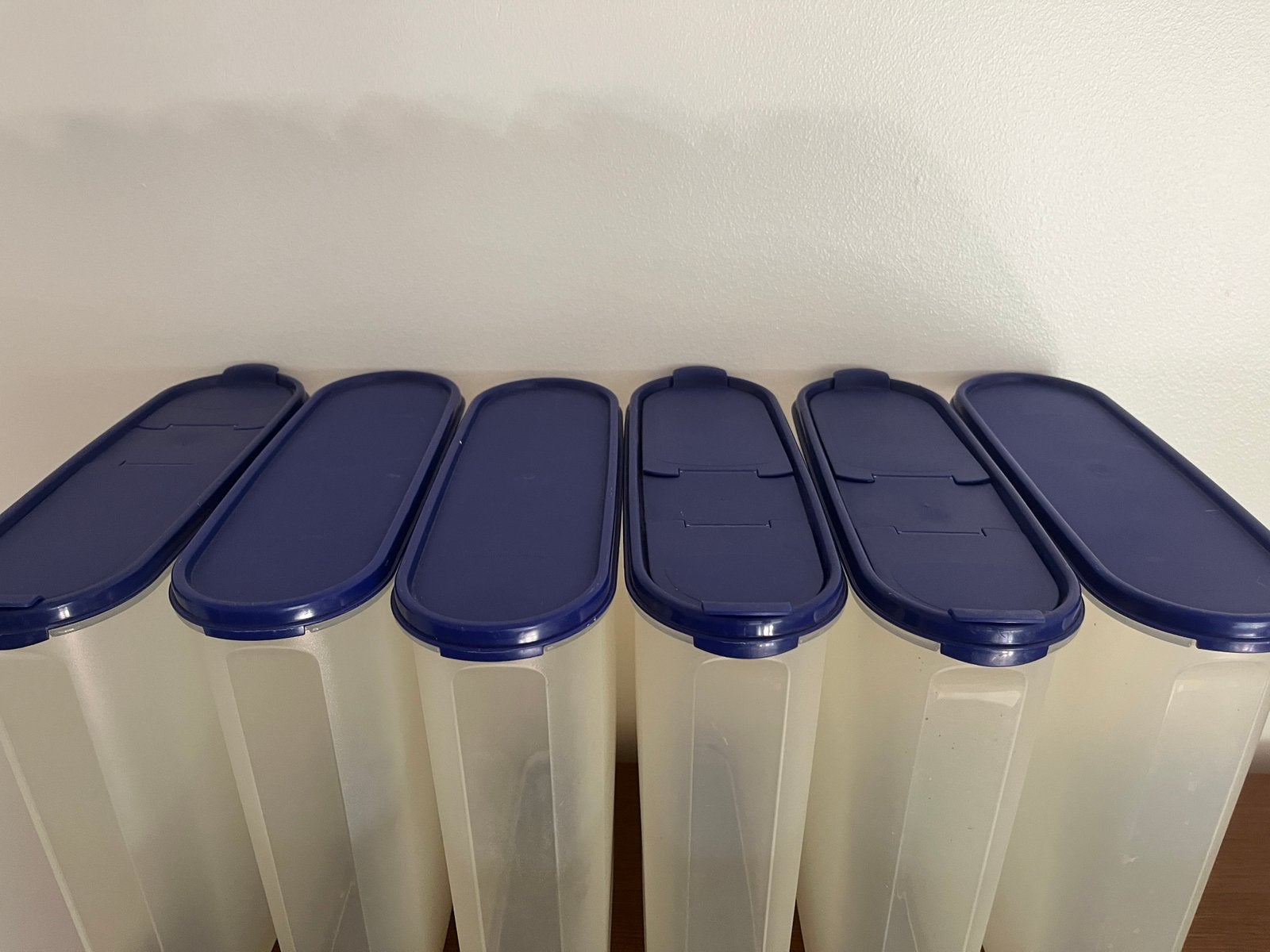 Voedsel containers Tupperware, Huis en Inrichting, Keuken | Tupperware, Gebruikt, Bewaardoos, Blauw, Ophalen of Verzenden