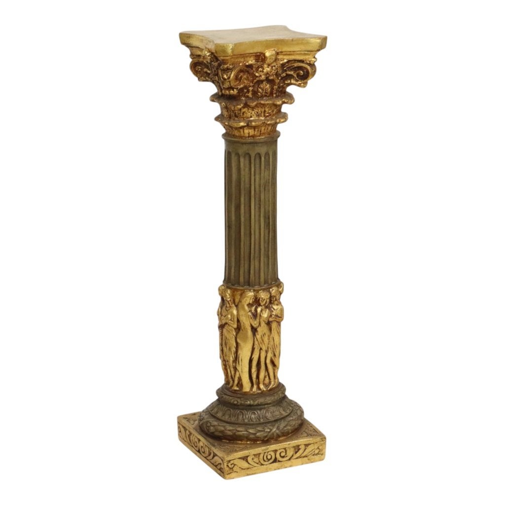 Klassieke Gouden Zuil Pilaar Hars Barok Stijl 20ste Eeuw, Huis en Inrichting, Ophalen, Gebruikt, Nvt, Nvt