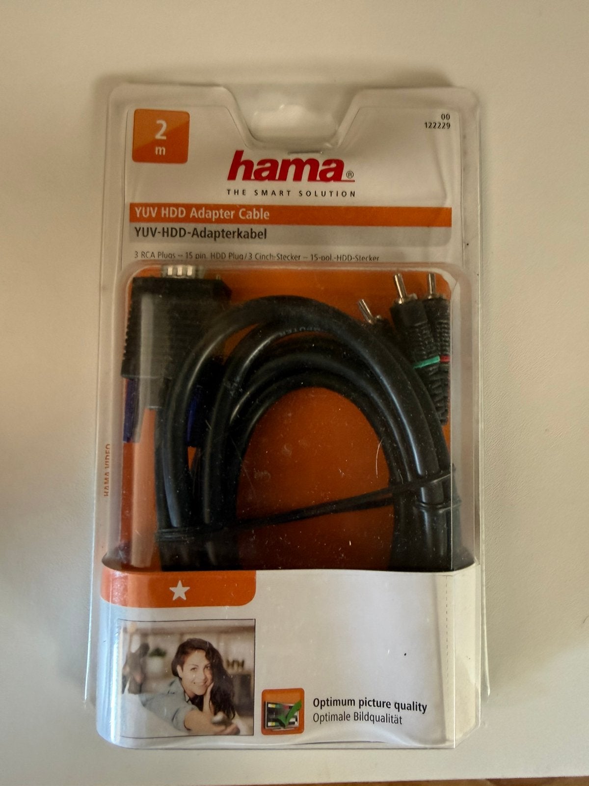 Hama YUV-HDD-adapterkabel met een lengte van 2 meter, Computers en Software, Pc- en Netwerkkabels, Ophalen, Nieuw