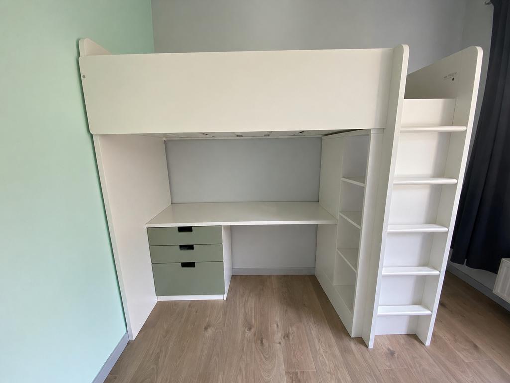 Ikea Småstad 90x200 hoogslaper, Kinderen en Baby's, Ophalen, Zo goed als nieuw, Hoogslaper