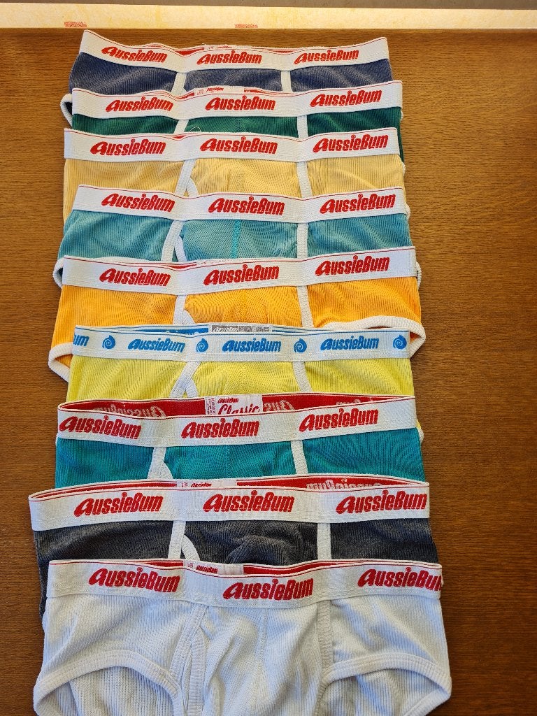 SET VAN 9 BOXERSHORTS AUSSIEBUM MAAT L, Ophalen, Meerkleurig, Australian, Slip