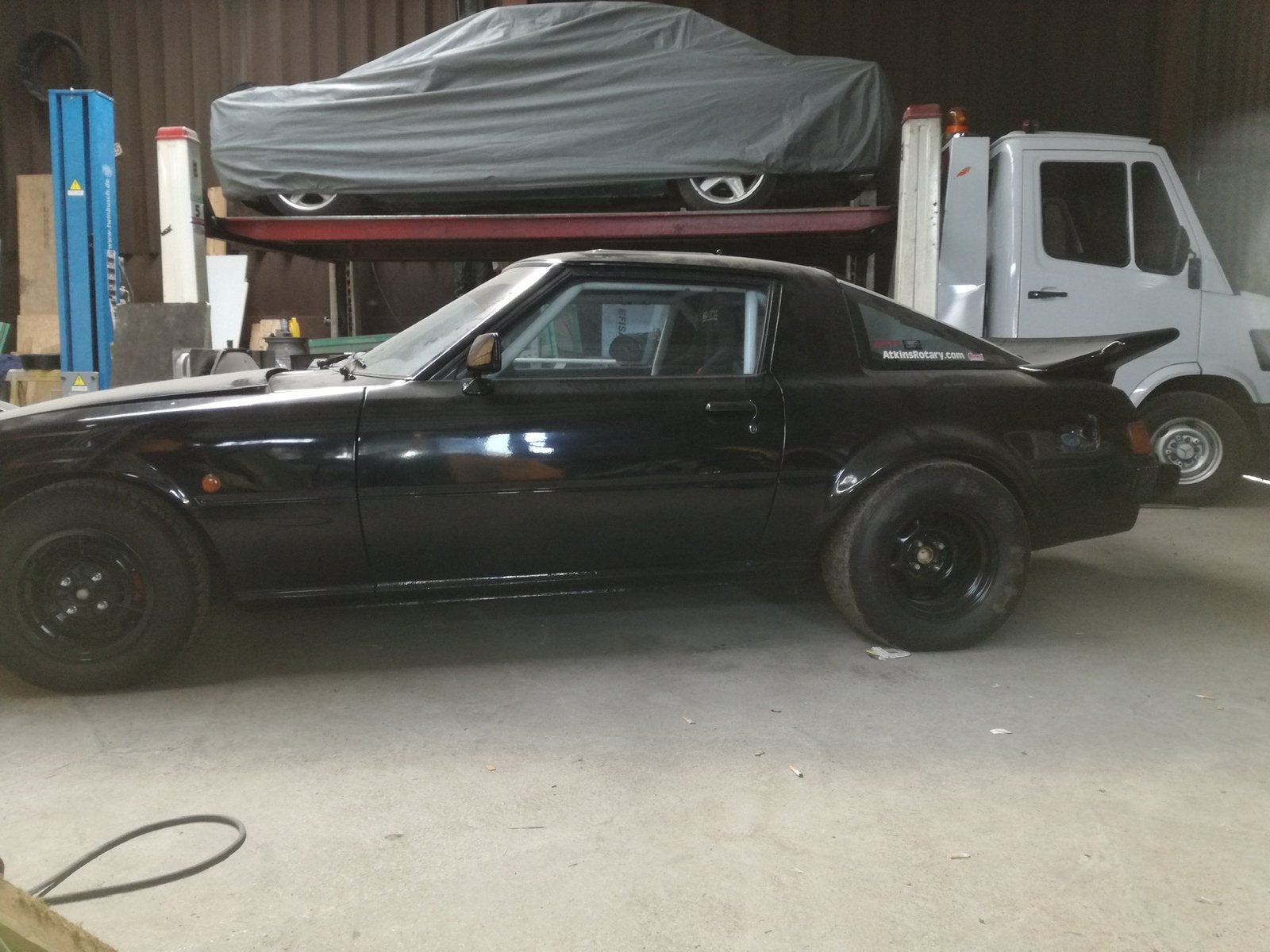 Mazda rx7 oltimer, Auto's, Achterwielaandrijving, Zwart, Handgeschakeld, Particulier