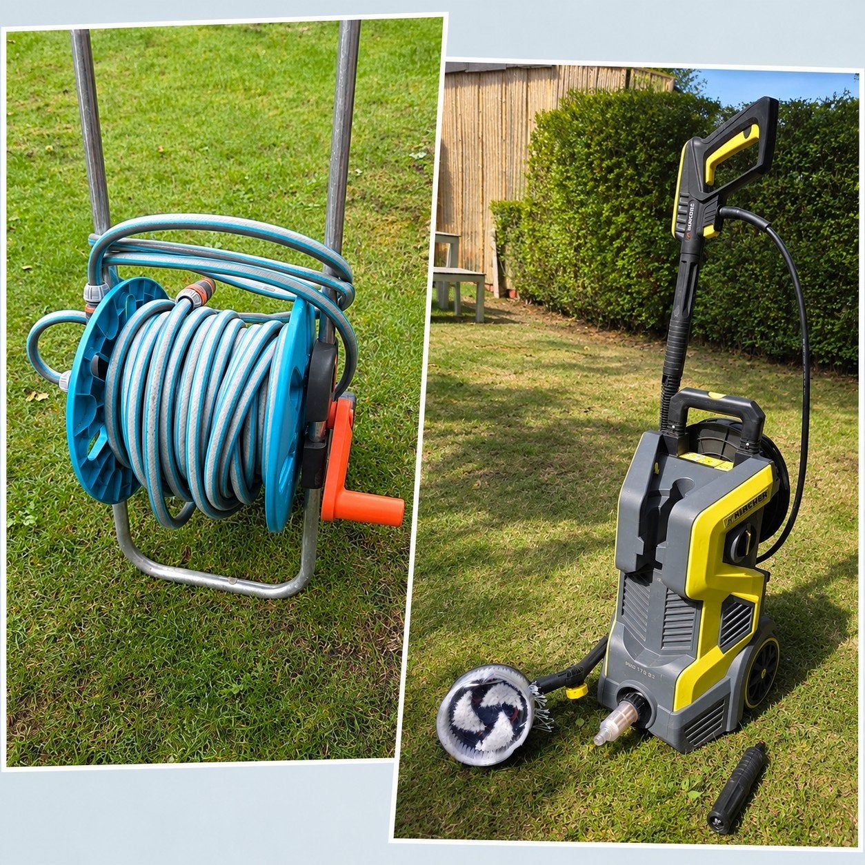 Parkside hogedrukreiniger 170bar + Gardena slangenhaspel 20m, Enlèvement, Comme neuf, Électrique, Parkside