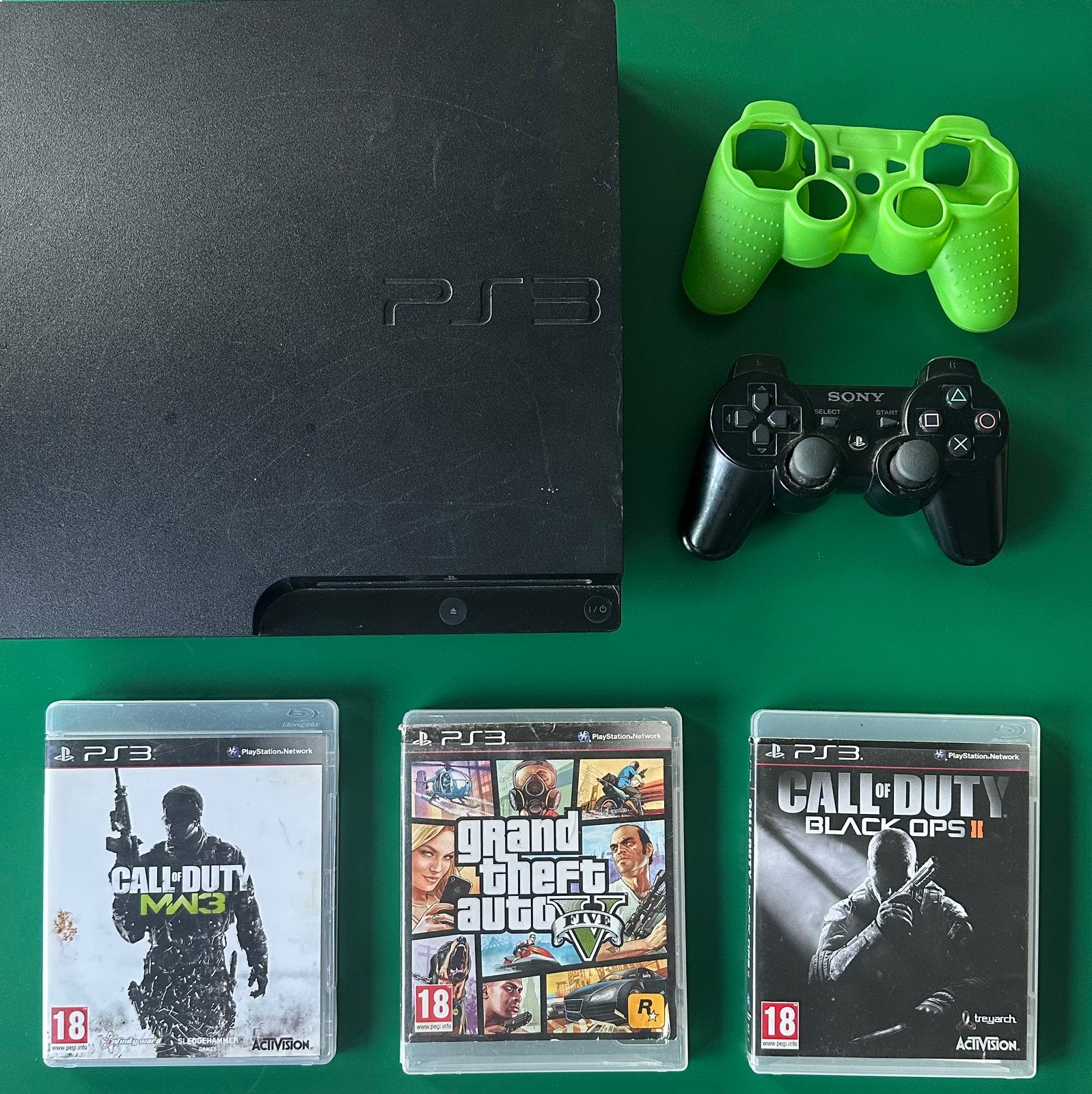 Disque intelligent Playstation 3+manette+3 jeux de tir, Enlèvement ou Envoi, Avec 1 manette, Utilisé, Avec jeux