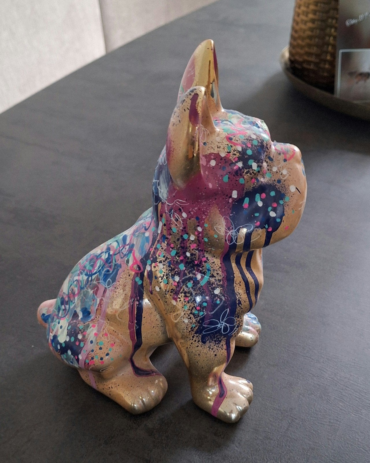 Unieke Franse Bulldog sculptuur Priscilla Vettese (PVettese, Ophalen of Verzenden
