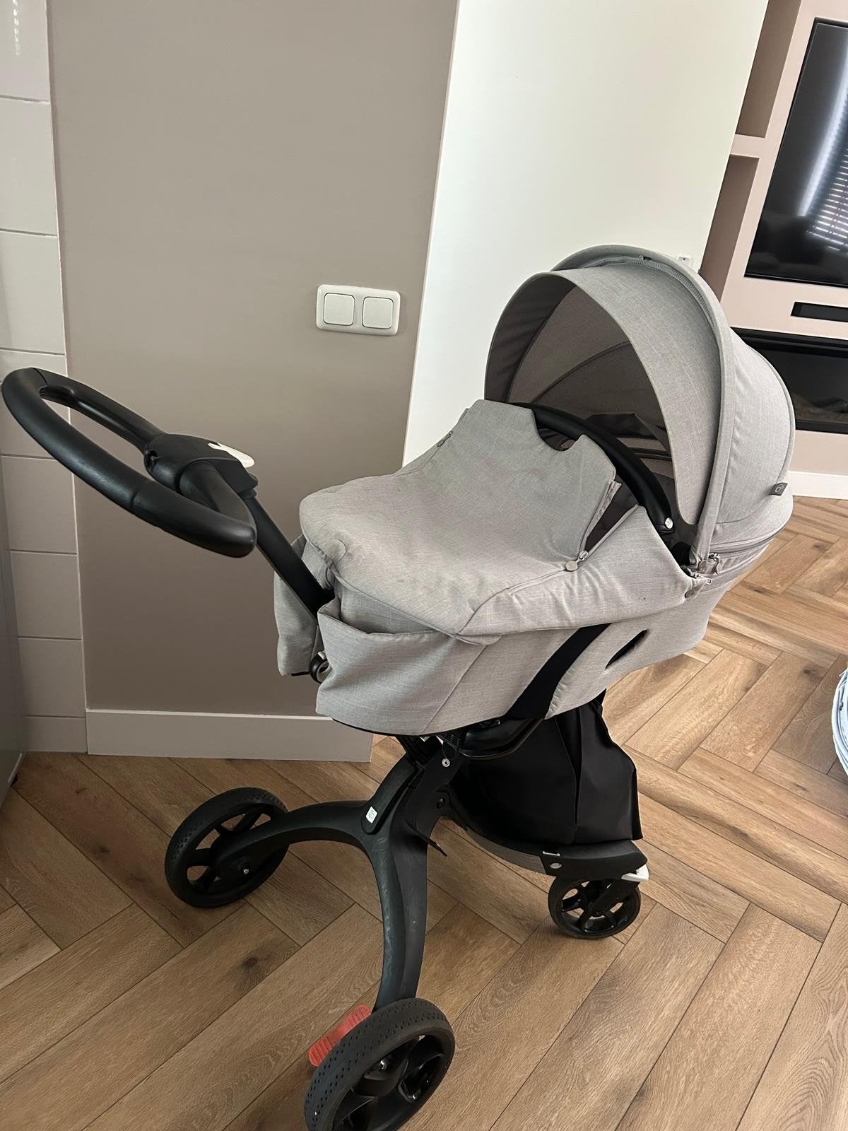 stokke kinderwagen + maxicosi, Kinderen en Baby's, Kinderwagens en Combinaties, Gebruikt, Met autostoeltje, Ophalen, Kinderwagen