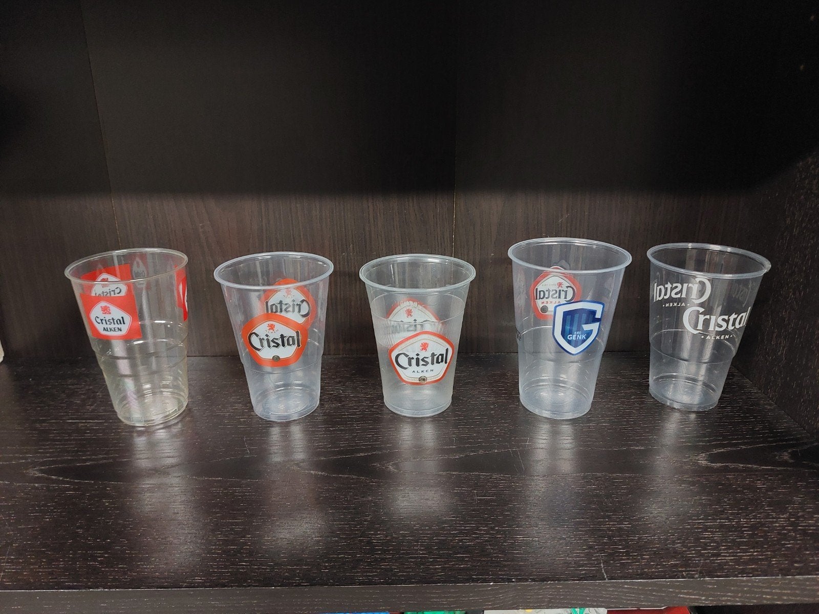 5 verschillende bekers cristal alken, Verzamelen, Ophalen of Verzenden
