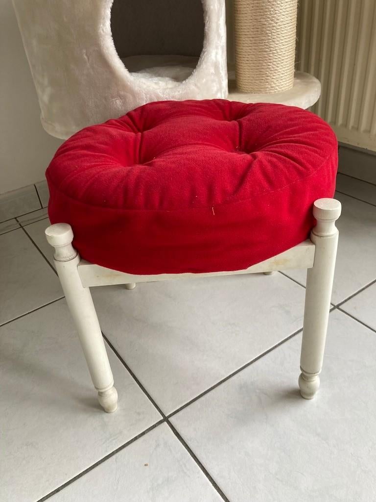Schattig kattenkrukje met zacht kussen ️, Ophalen of Verzenden, Gebruikt, Rood, Rond