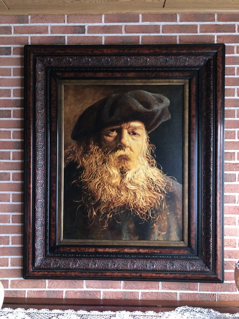 Zelfportret Gaston Quidousse, Antiek en Kunst, Ophalen, Doek, Portret of Personen, Gesigneerd