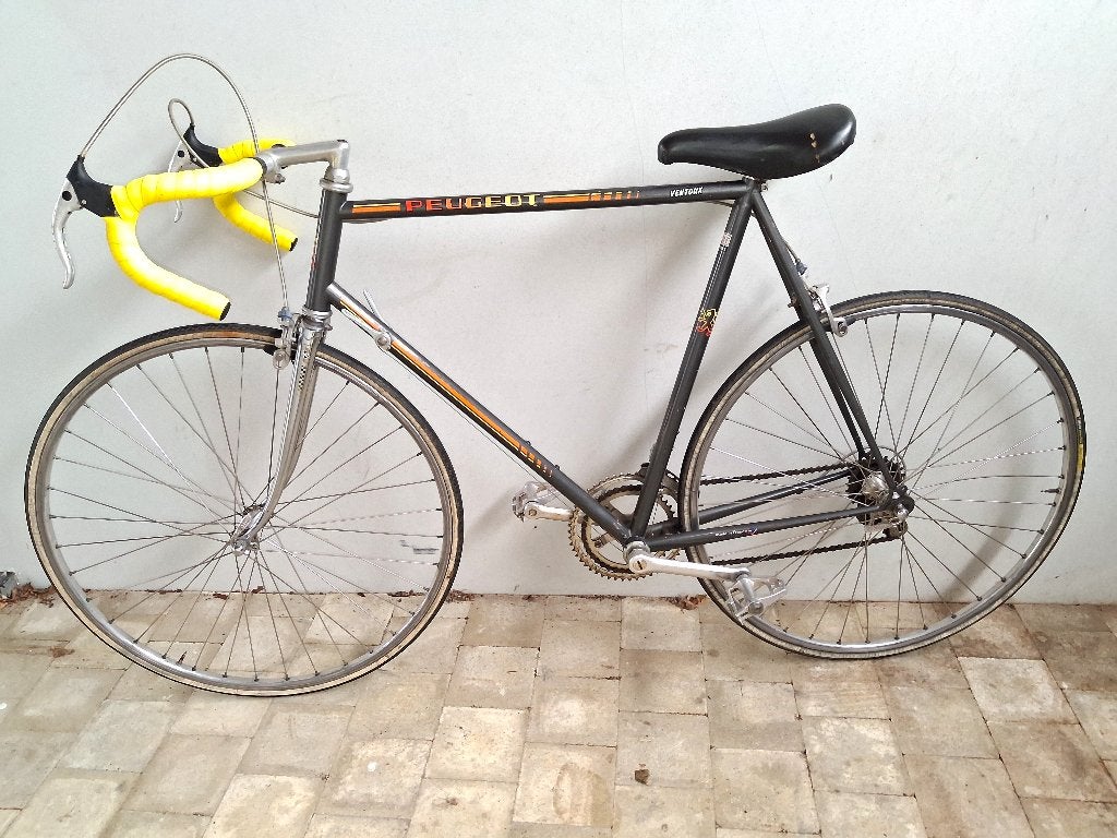 Vintage koersfiets Peugeot VENTOUX grote maat 60, Fietsen en Brommers, 28 inch, Gebruikt, 57 tot 61 cm, Ophalen