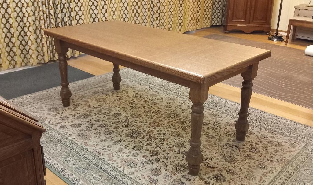 Table de 6 personnes en bois clair, Maison & Meubles, Enlèvement, Comme neuf