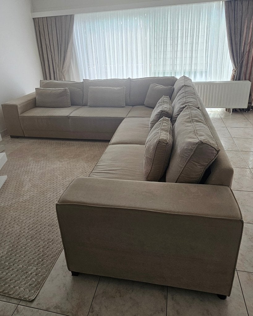 Grote luxe hoeksalon, Huis en Inrichting, Ophalen, Zo goed als nieuw, Overige materialen, Modern/luxe