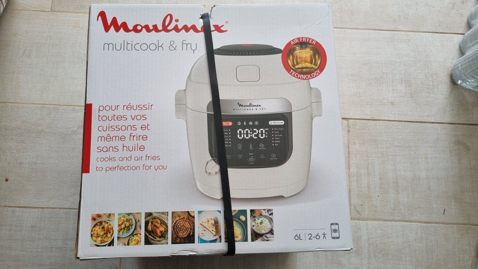Moulinex multicook and fry airfryer nieuw!, Enlèvement, Friteuse à air