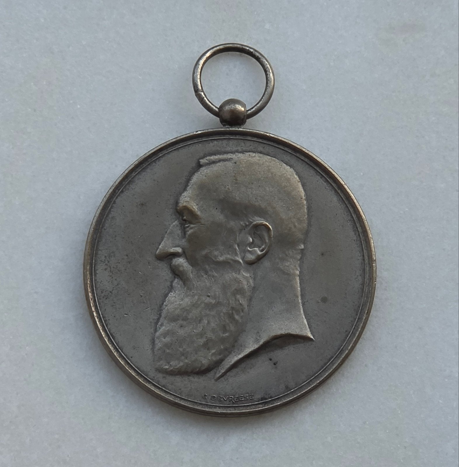 Medaille Leopold II Oostende 1931  ( G.Devreese ), Ophalen of Verzenden, Brons