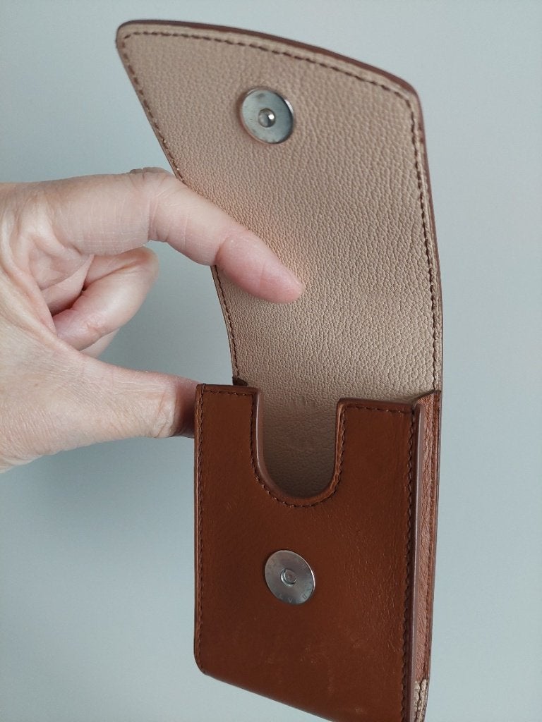 Klein etui van DELVAUX in heel mooie staat, Ophalen, Zo goed als nieuw