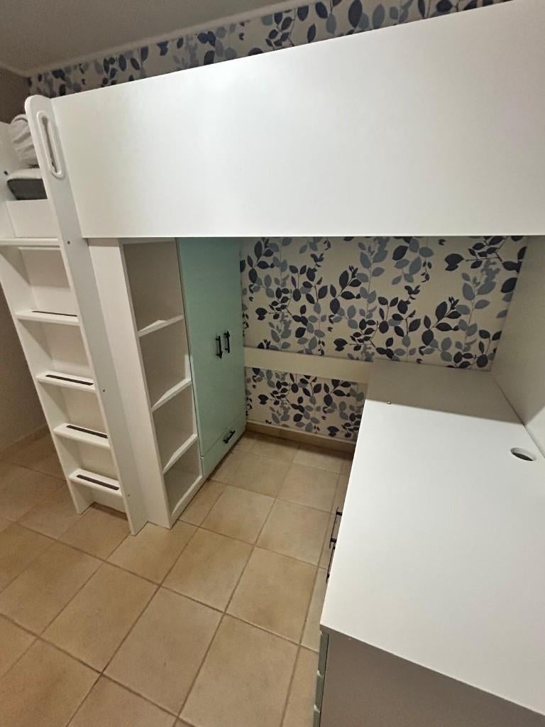 hoogslapers, Huis en Inrichting, Slaapkamer | Stapelbedden en Hoogslapers, Ophalen, Hoogslaper, Eenpersoons, 200 cm