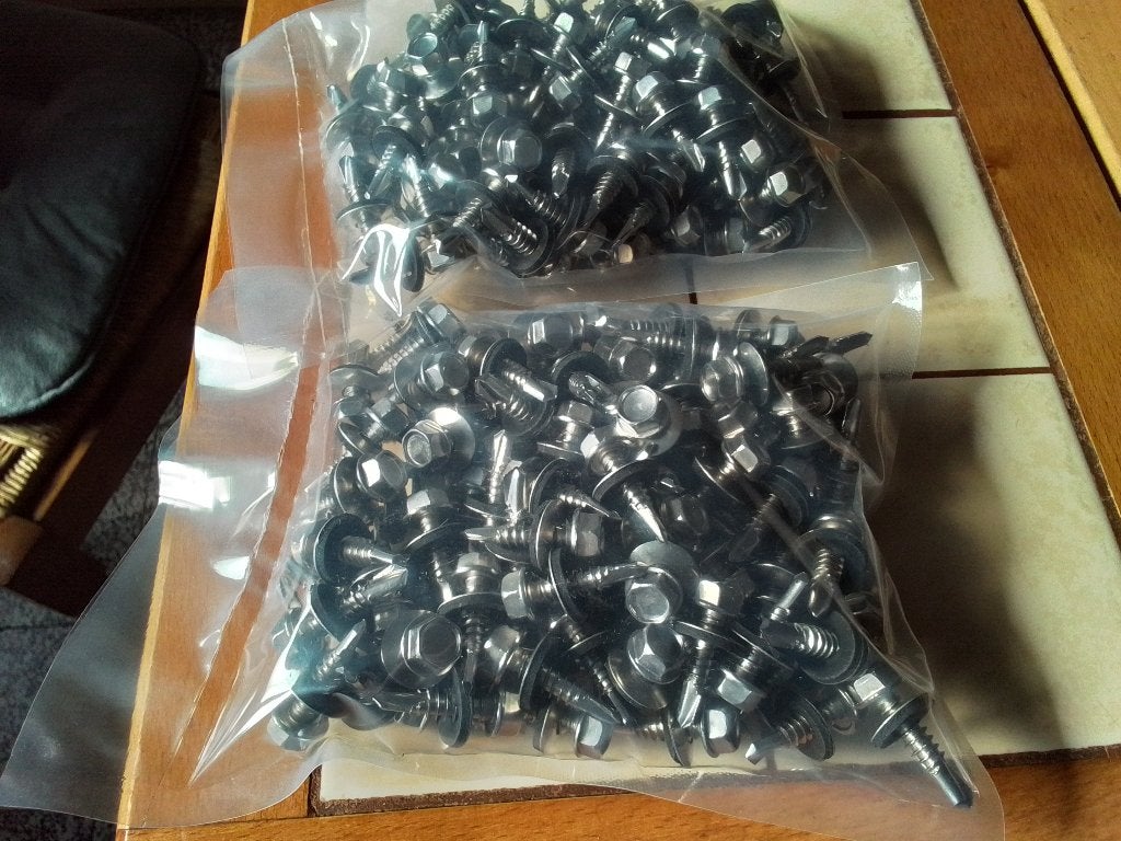 100 fixation pour toitures ou bardage 6,3 x 25mm, Enlèvement