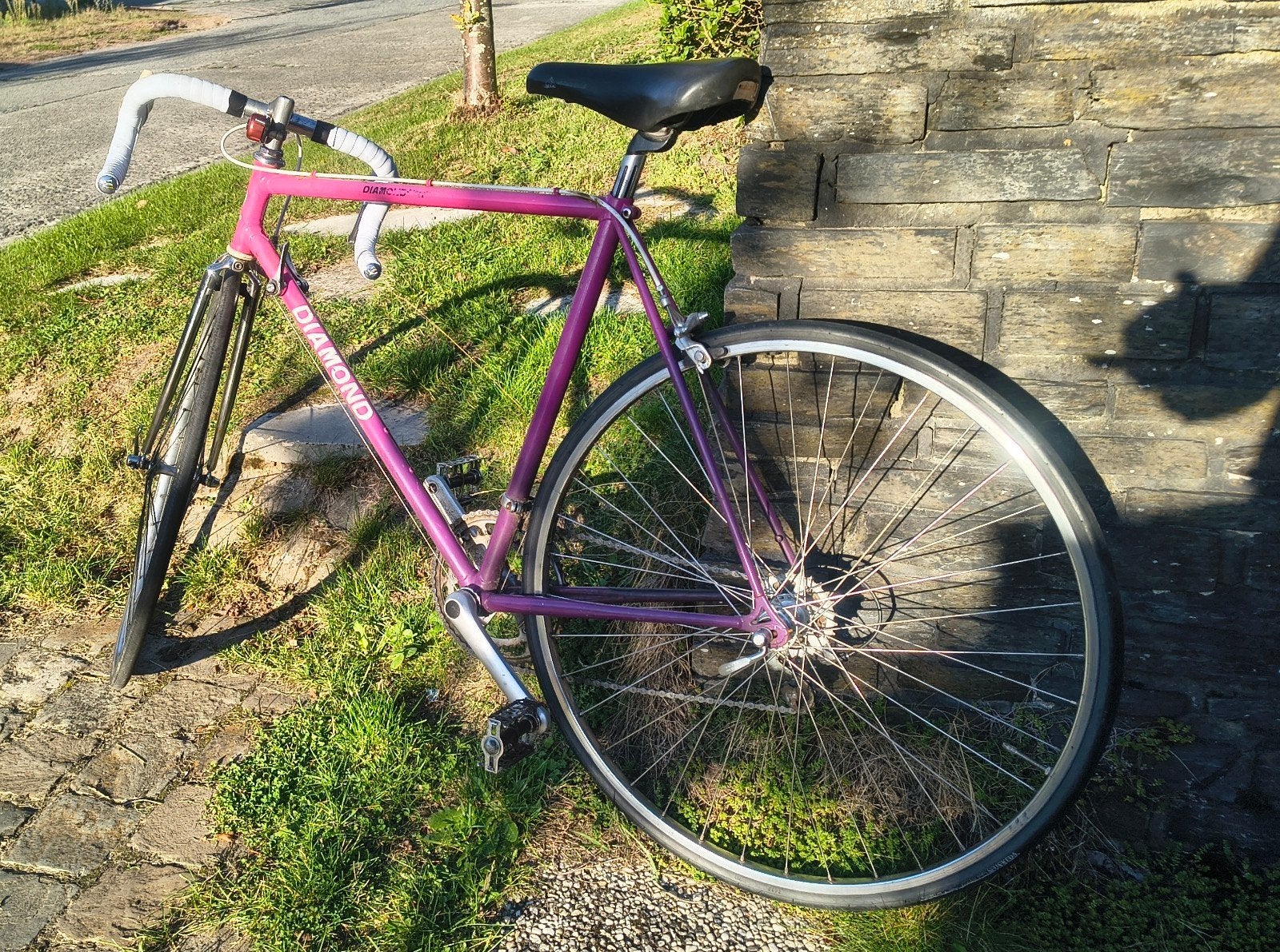 koersfiets Diamant - volledig nagezien, 28 inch, Gebruikt, Velgrem, 53 tot 57 cm