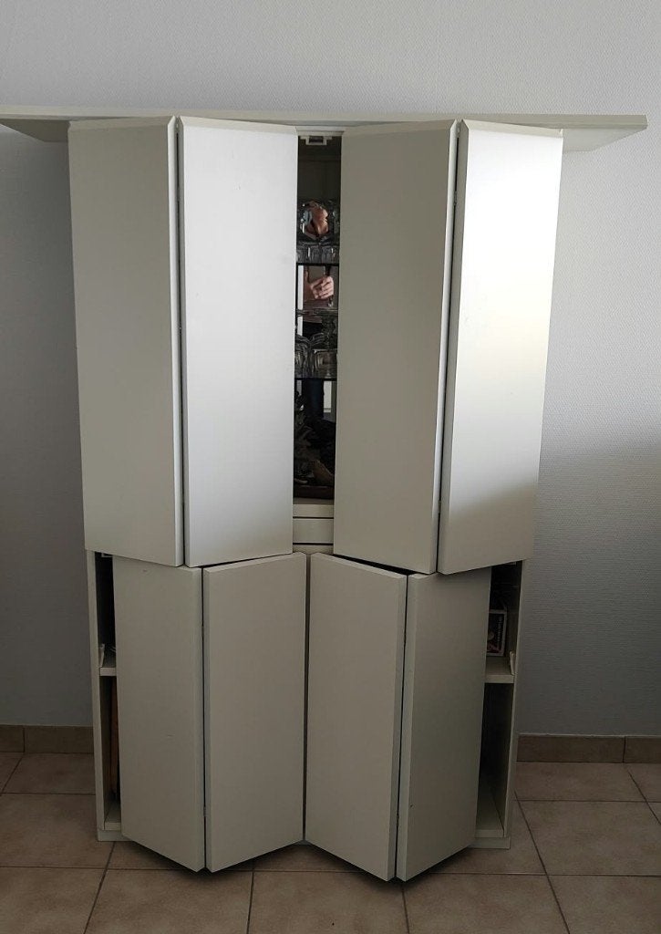 Armoire de bar/buffet avec portes pliantes, 25 à 50 cm, Avec porte(s), 100 à 150 cm, Utilisé