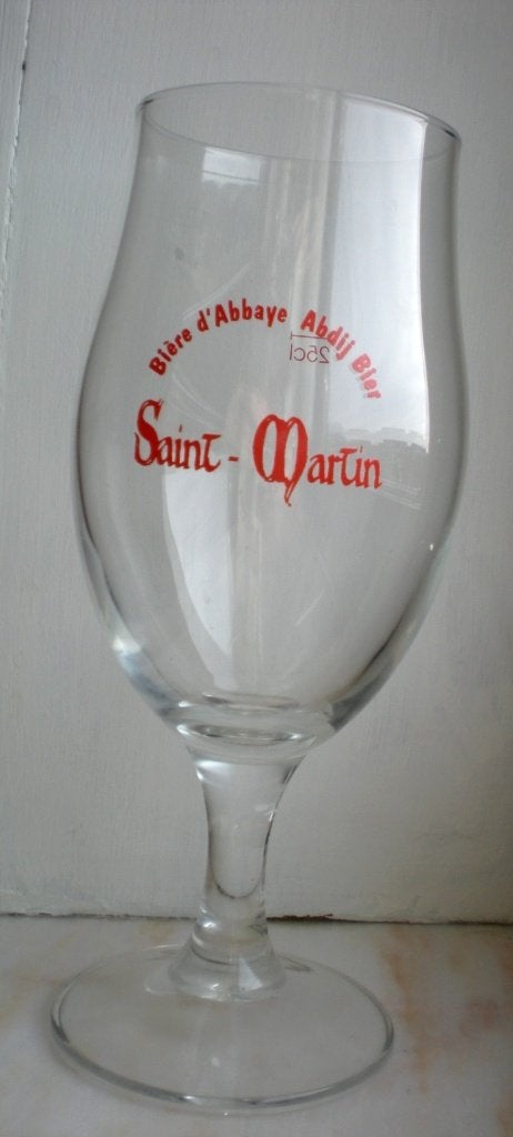Bière d' Abbaye  St Martin, Collections, Marques de bière, Enlèvement ou Envoi, Comme neuf, Verre ou Verres