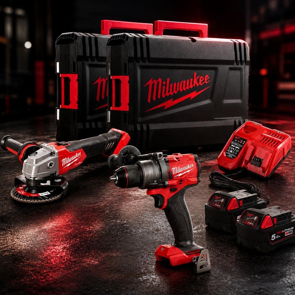 Milwaukee PACK perceuse et meuleuse NEUF, Doe-het-zelf en Bouw, Gereedschap | Overige machines, Ophalen