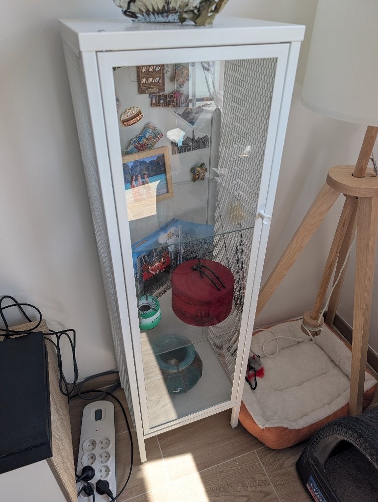 Ikea Baggebo vitrinekast, Huis en Inrichting, Kasten | Vitrinekasten, Ophalen