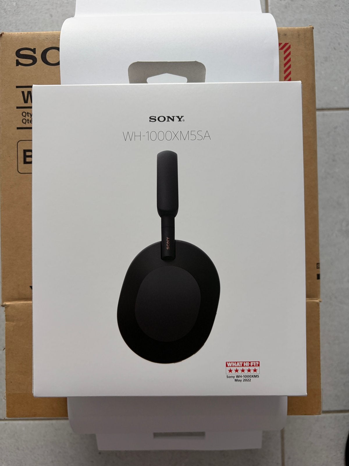 Casque Sony WH-1000XM5SA neuf, Neuf, Bluetooth, Noir, Enlèvement