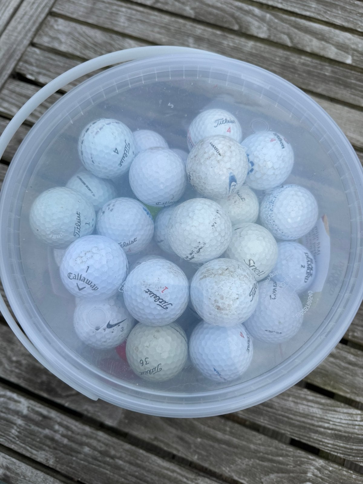 Gebruikte golfballen, Sport en Fitness, Golf, Ophalen, Gebruikt, Bal(len), Overige merken