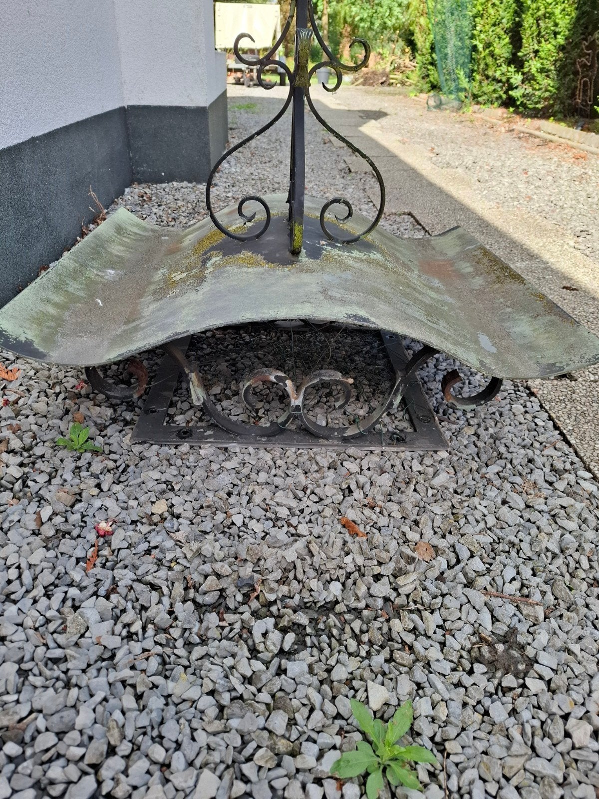 Te koop oude zware sierkap, Tuin en Terras, Tuinbanken, Ophalen