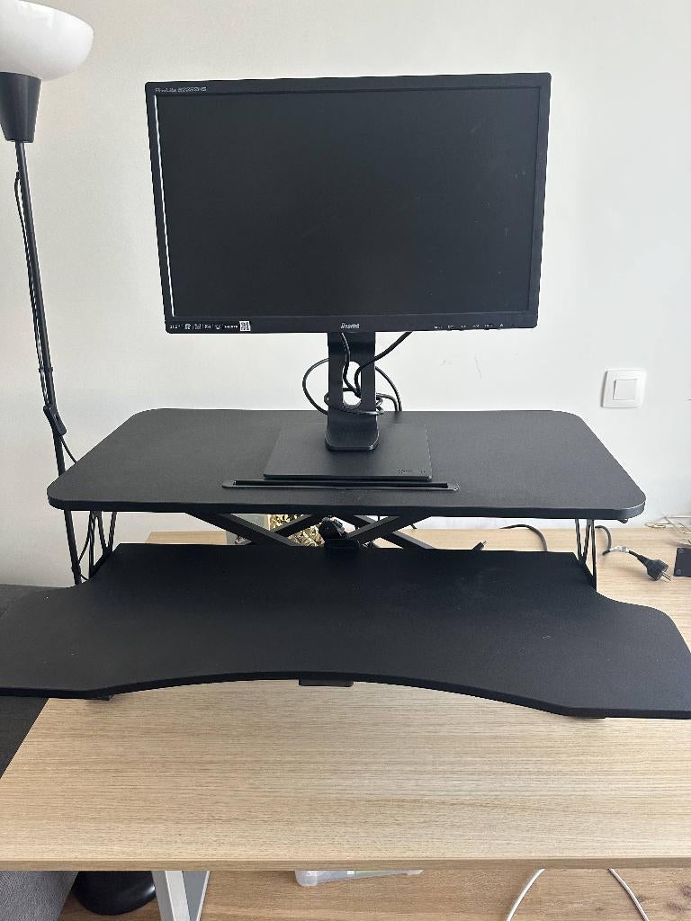 Convertisseur de bureau debout réglable en hauteur, Maison & Meubles, Tables | Tables mange-debout, Enlèvement, Réglable en hauteur