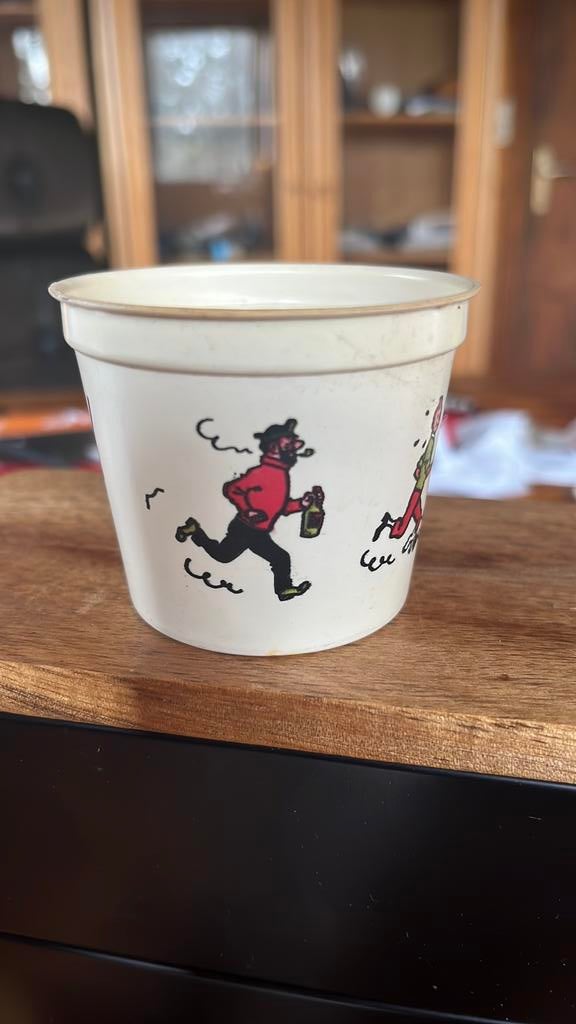 Pot glace tintin 1971 rare, Ophalen of Verzenden, Kuifje, Zo goed als nieuw